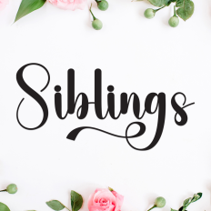 Siblings | Script Font