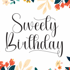 Sweety Birthday | Script Font