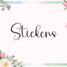 Stickers | Script Font