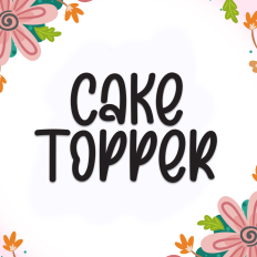 Cake Topper | Script Font