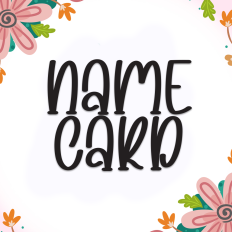 Name Card | Script Font