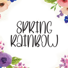 Spring Rainbow | Script Font