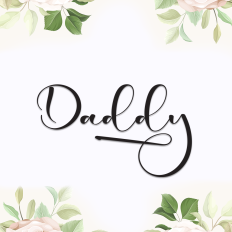 Daddy | Script Font