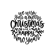 we wish you a merry christmas ornament design