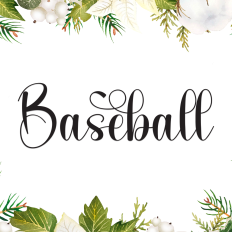 Baseball | Script Font