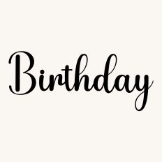 Birthday Fonts