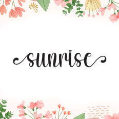 Sunrise | Script Font