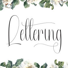 Lettering | Script Font