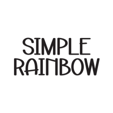 Simple Rainbow | Script Font