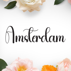 Amsterdam | Script Font