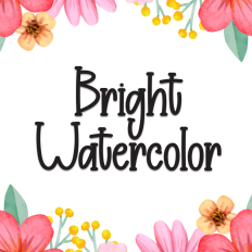 Bright Watercolor | Script Font