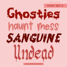Halloween Font Set 2