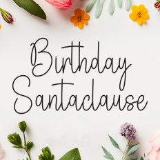 Birthday Santaclause | Script Font