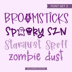 Halloween Font Set 3