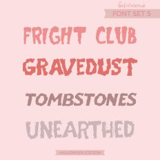 Halloween Font Set 5