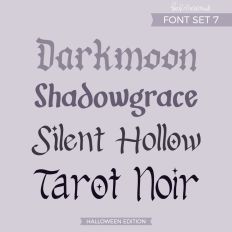 Halloween Font Set 7