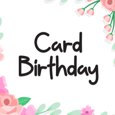 Card Birthday | Script Font