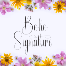 Boho Signature | Script Font