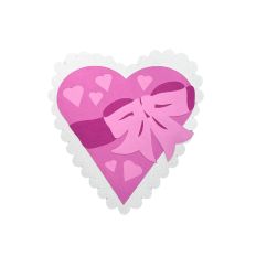 Cute Bow 3D Heart Gift Card Holder