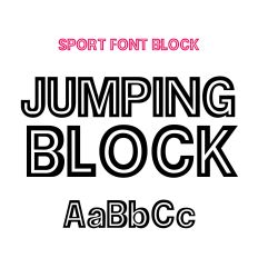 Black  Font Dsiplay Display Font Cutting Sport Font