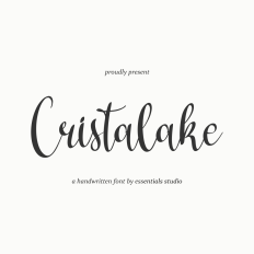 Cristalake - Handscript Font