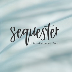 Sequester Script Font