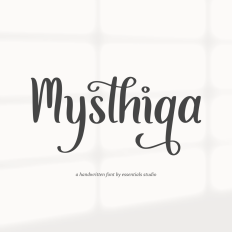 Mysthiqa - handwritten Font