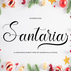 Santaria - Christmas Script Font
