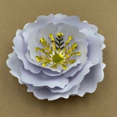Giant Christmas Flower 12 – Layered Paper Template