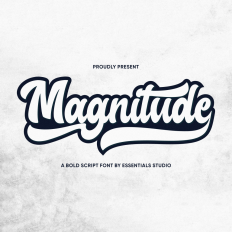 Magnitude - Bold Vintage Script Font