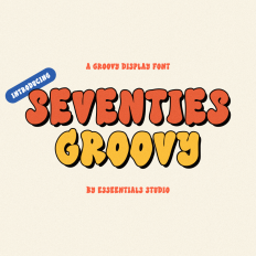 Seventies Groovy - Vintage Font