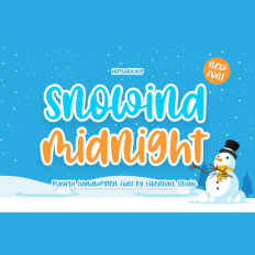 Snowind Midnight - Handwritten font