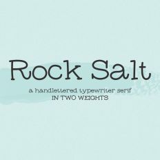 Rock Salt Typewriter Serif Font