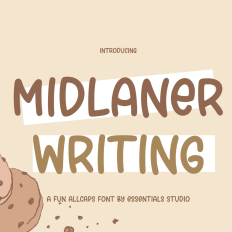 Midlaner - All Caps Handwrtiting Font