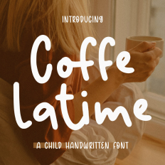 Coffe Latime - Stylish Handwriting Font