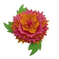 Layered 3D Paper Cut Flower 6 Cut File Floral SVG