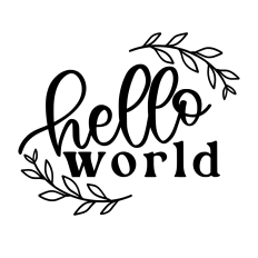 Hello World baby announcement