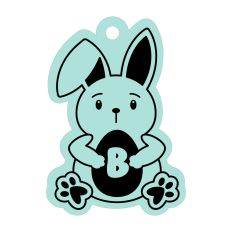 Easter Tags Alphabet Letter B