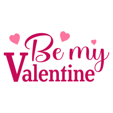 Be My Valentine Card Sentiment for Valentine's Day