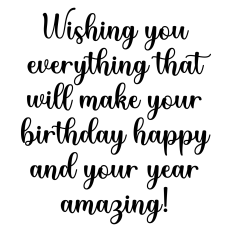 Birthday Card Sentiment