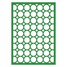Circles in Line Card Front Overlay for A6 Cards