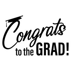 Congrats to the Grad Greeting Card Sentiment for Graduation