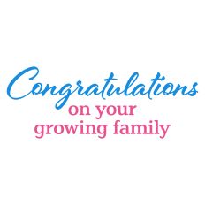 Congratulations on Your Growing Family Sentiment for Cards