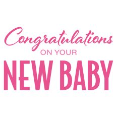 Congratulations on Your New Baby Sentiment