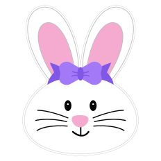 Cute Easter Bunny Girl Sticker