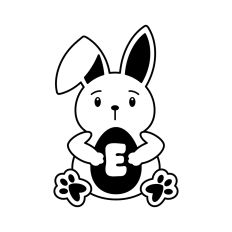 Easter Alphabet Letter E