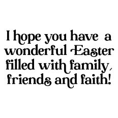 Easter Greeting Card Sentiment