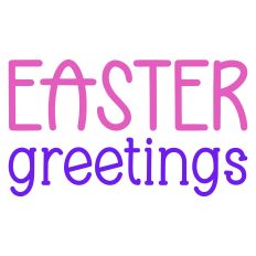 Easter Greetings Sentiment