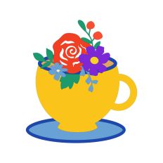 Flowers In A Tea Cup