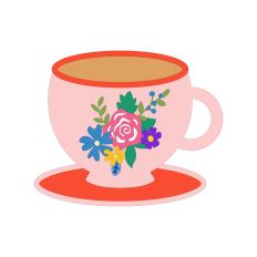 Floral Tea Cup
